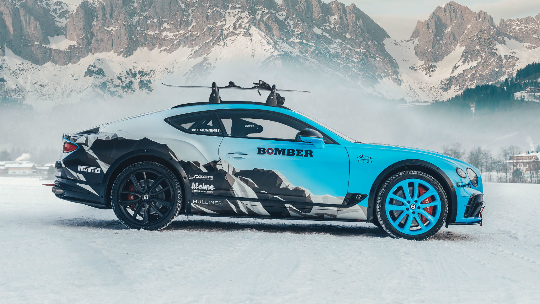 Bentley Continental GT подготовили для гонок на льду