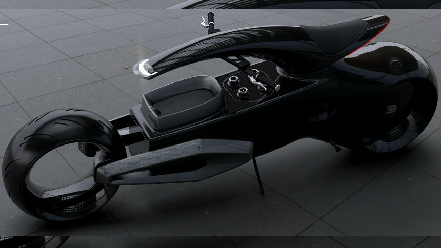 Концептуальный мотоцикл Bugatti