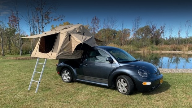 Жук на природе: VW New Beetle напомнил о себе