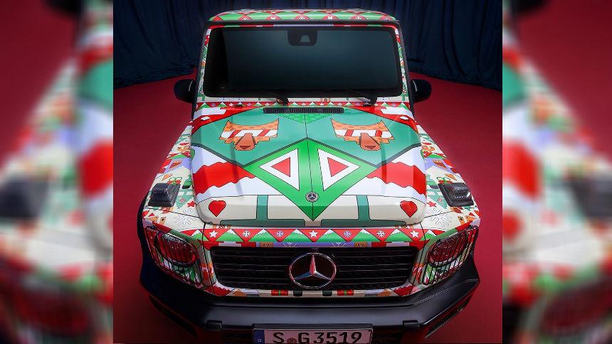 Mercedes превратил две модели в «уродливые рождественские свитеры»