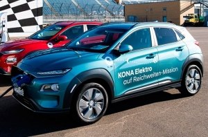 Электрический Hyundai Kona проехал на одном заряде 1026 км Электрический Hyundai Kona проехал на одном заряде 1026 км