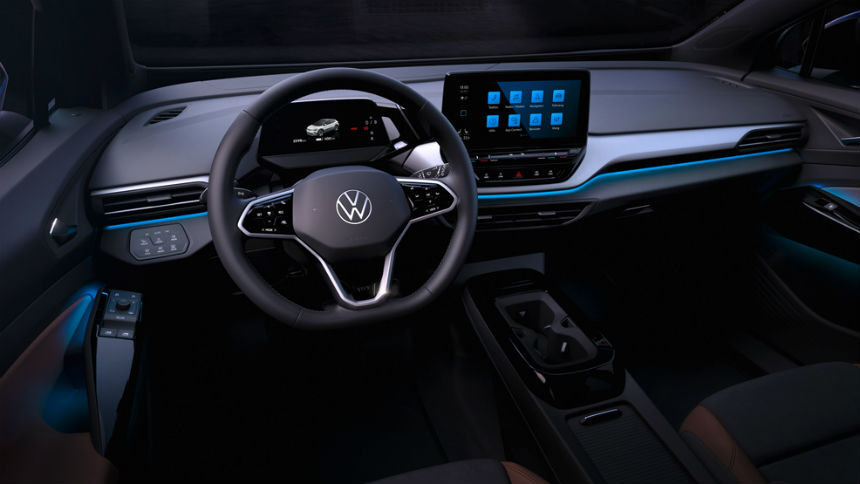 Volkswagen показал интерьер электро-кросса