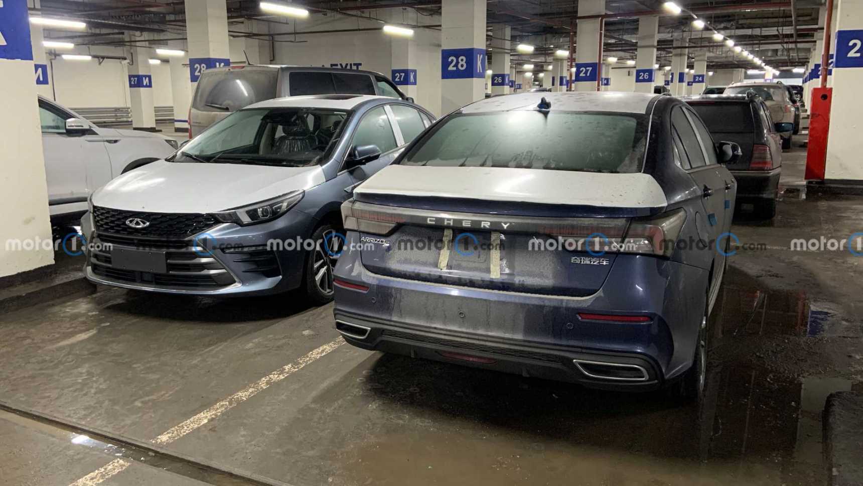 Chery новой модели «всплыли» на парковке в Москве