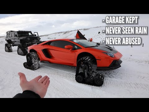 Гусеничный Lamborghini впервые вывели на тесты и он тут же застрял