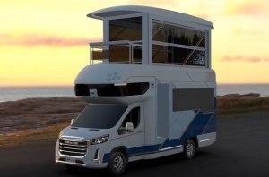 Автодом Maxus V90: двухэтажная Villa с лифтом и балконом