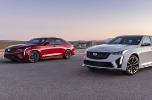 Cadillac раскрыл внешность спортседанов CT4-V и CT5-V Blackwing