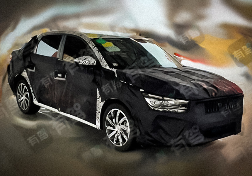 Geely тестирует компактный седан на базе Coolray: первые фотографии
