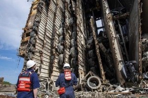 Затонувший у побережья Джорджии корабль загорелся