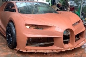 Не хватает на Bugatti Chiron? Слепите его из глины