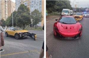 В Украине разбили эксклюзивный суперкар McLaren (фото) В Украине разбили эксклюзивный суперкар McLaren (фото)