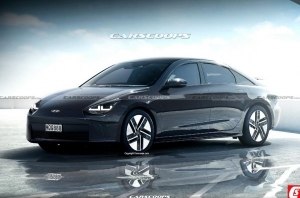 Серийный электрокар Ioniq 6 показали на первых рендерах