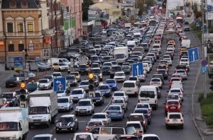 В Киеве посчитали количество автомобилей