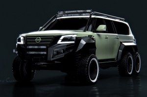 Nissan Patrol могут превратить в шестиколесного «монстра»